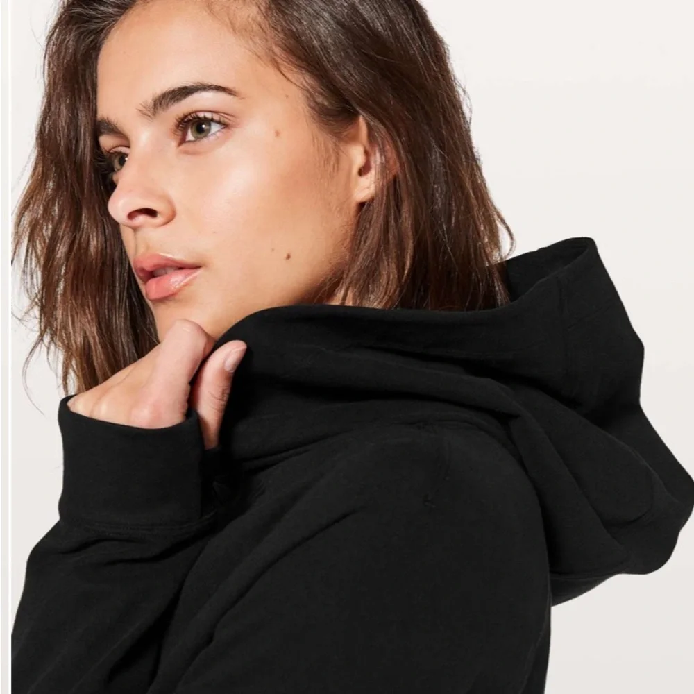 🍋🍋Lululemon Nice & Natural Popover Black size 6 guc
